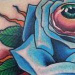 Tattoos - eyeball rose - 106273